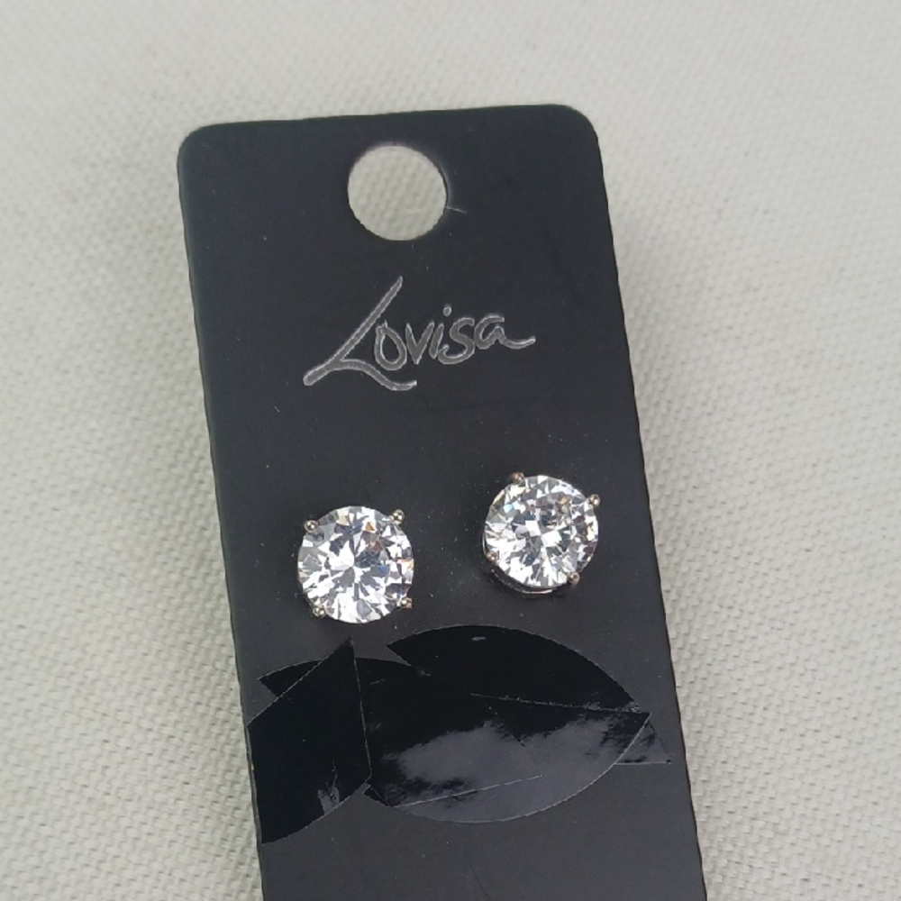 Lovisa Sparkly Cubic Zirconia Dazzling Stud Earrings